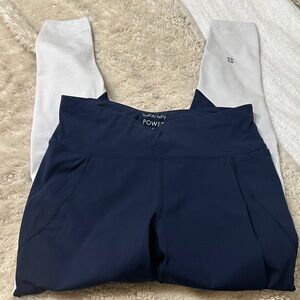 Sweaty Betty Navy and White Leggings